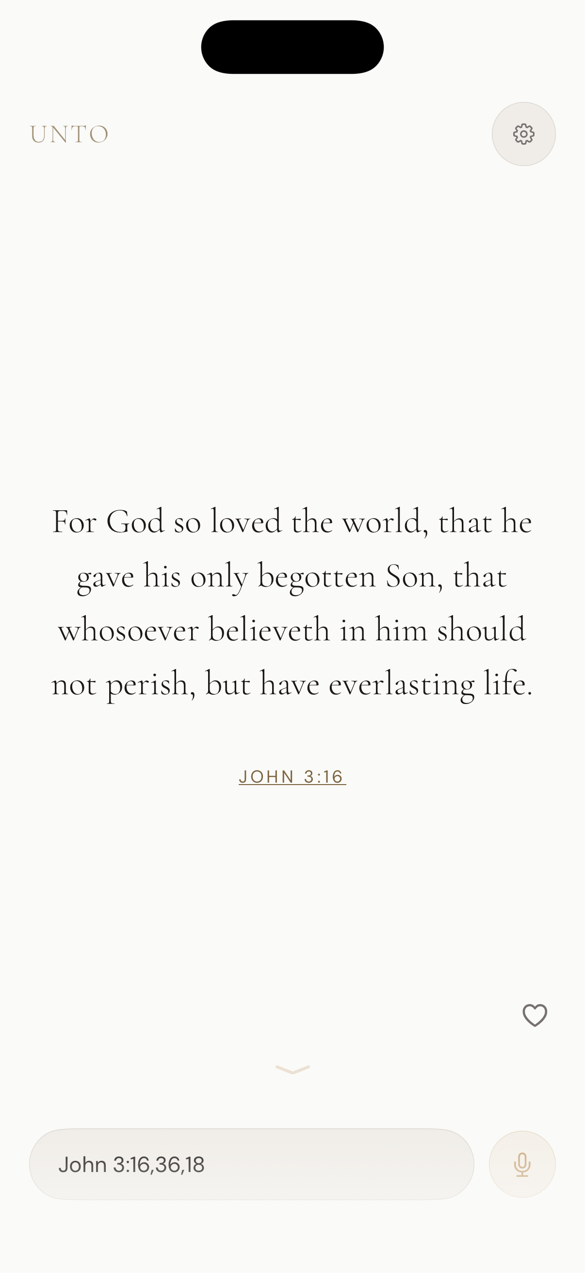 Searching 'John 3:16' finds the exact verse